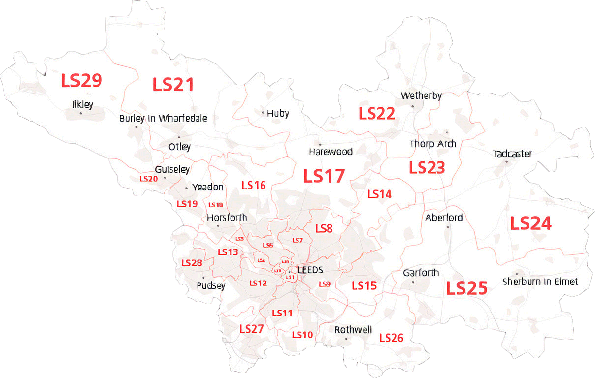 LS-postcode-districts-map
