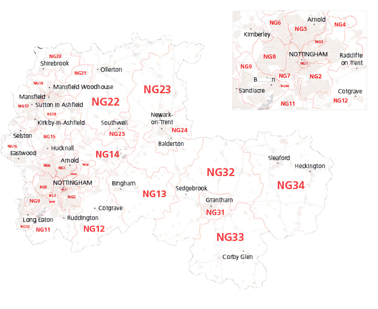NG-postcode-districts-map