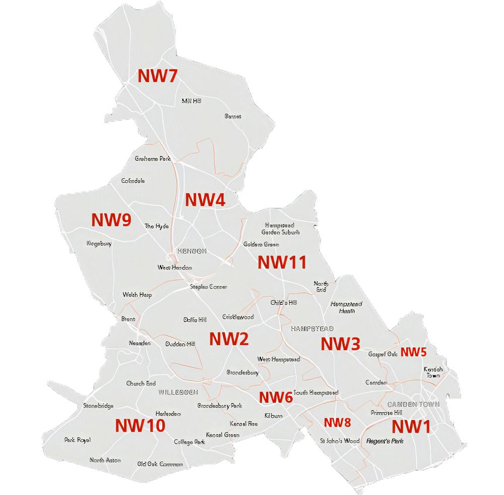 NW-postcode-districts-map